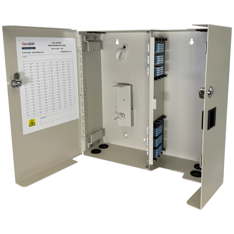 96 Fiber MTP-LC Cassette Multimode WM-96 Wall Mount Distribution Panel