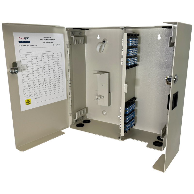 144 Fiber MTP-LC Cassette Multimode WM-96 Wall Mount Distribution Panel