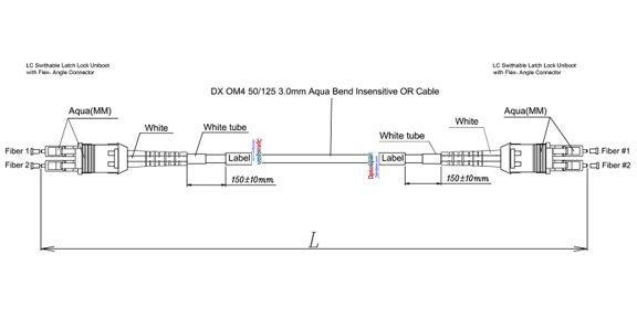 Design #5 Switchable polarity lockable (no key) LC cable