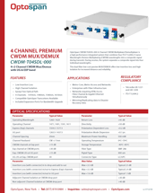 CWDM-T04SDL-000 Specifications
