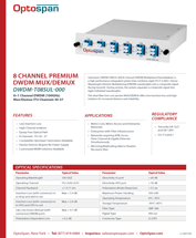 DWDM-T08SUL-000 Specifications