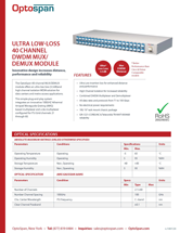 DWDM-T40SXL-000 Specifications